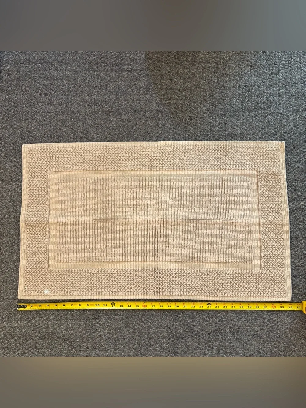 Wamsutta tan/beige Textured Bath Mat